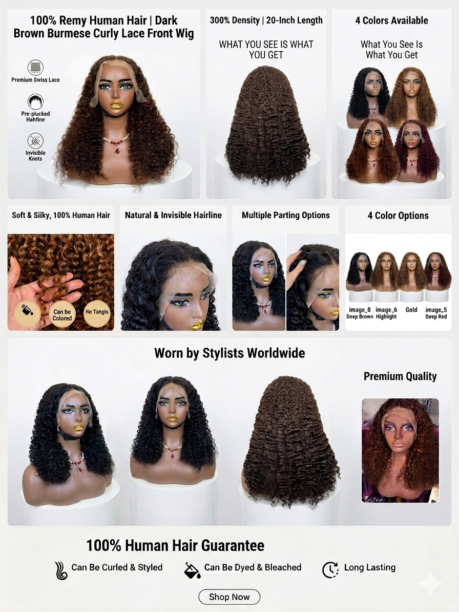 13x4 Burmese curly wig