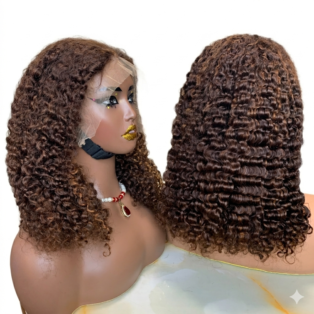 13x4 Burmese Curly Color Wig ✨