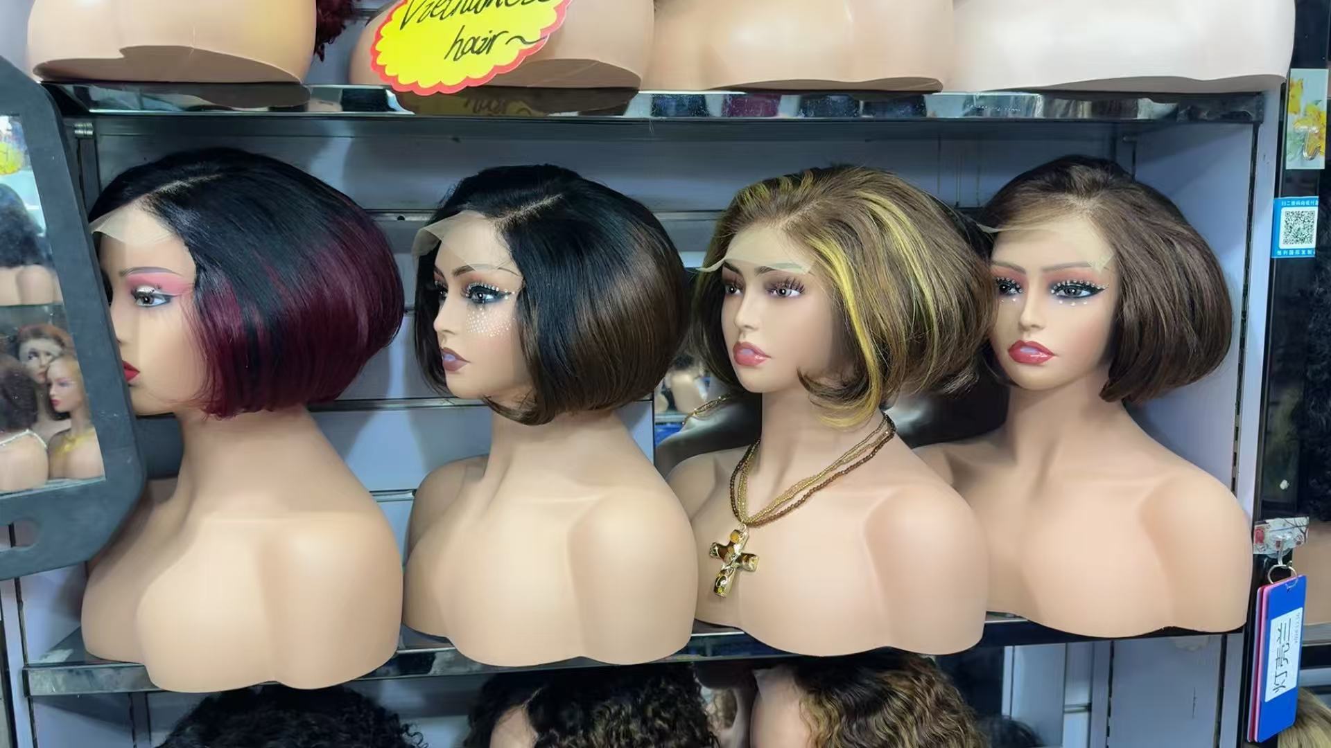 5x5 lace bone straight pixie cut wig