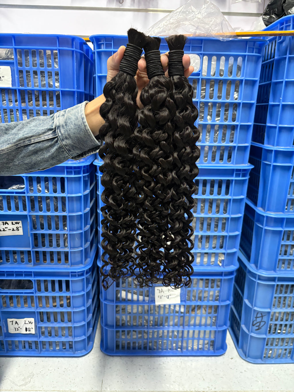 italy curly bulk hair bundles