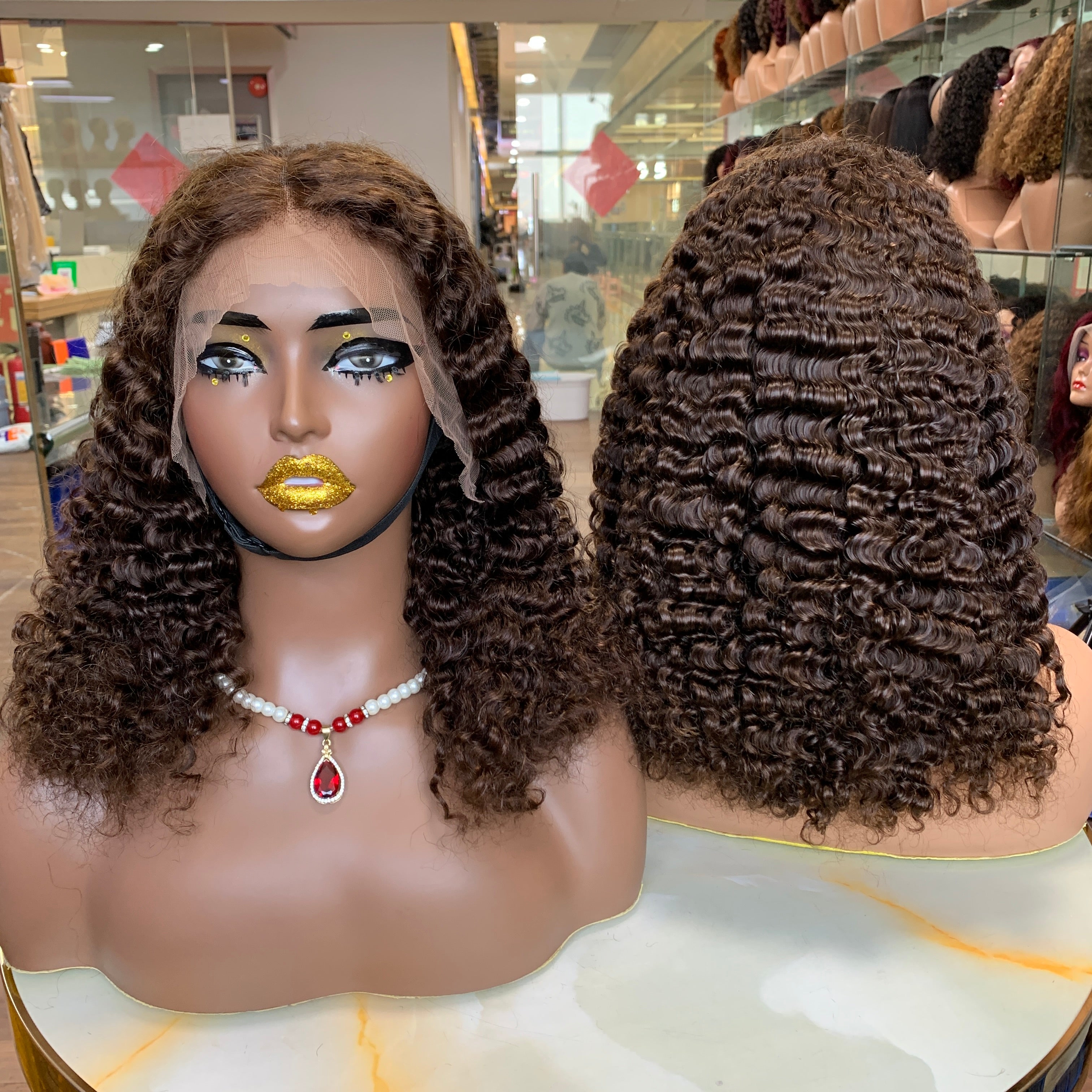 13x4 Burmese Curly Color Wig ✨