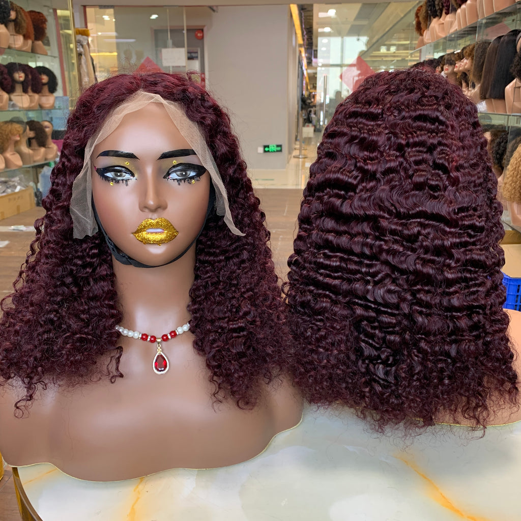 13x4 Burmese Curly Color Wig ✨