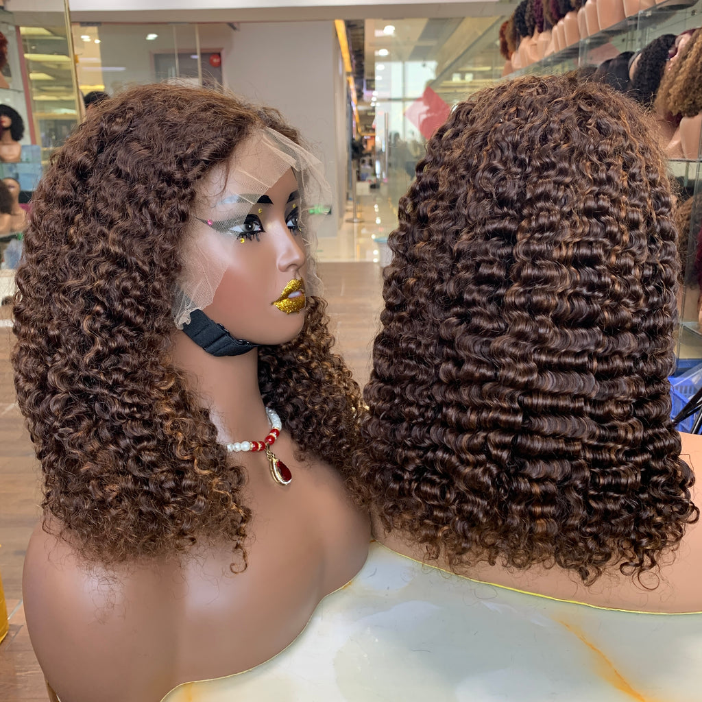 13x4 Burmese Curly Color Wig ✨