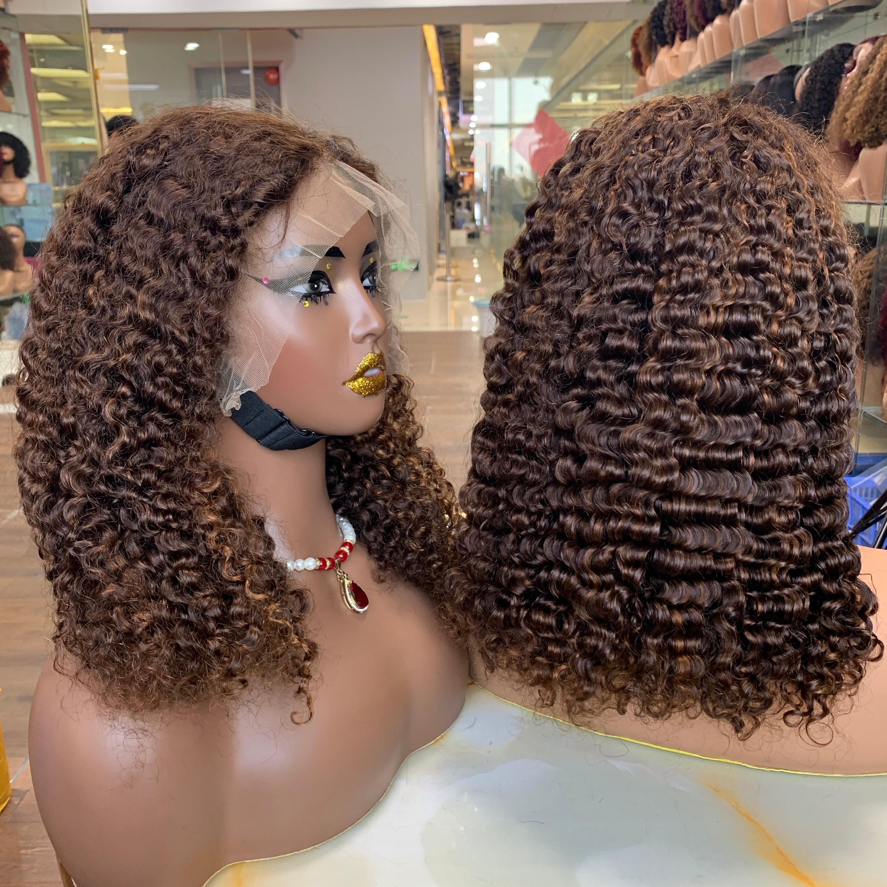 13x4 Burmese Curly Color Wig ✨