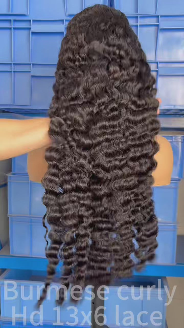 Burmese Curly Virgin Human Hair Wig