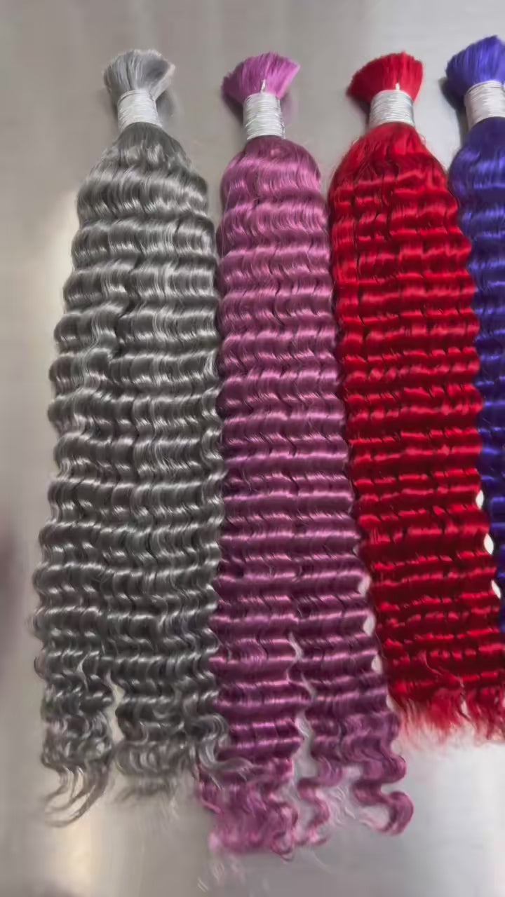 Color Bulk Hair for Braiding