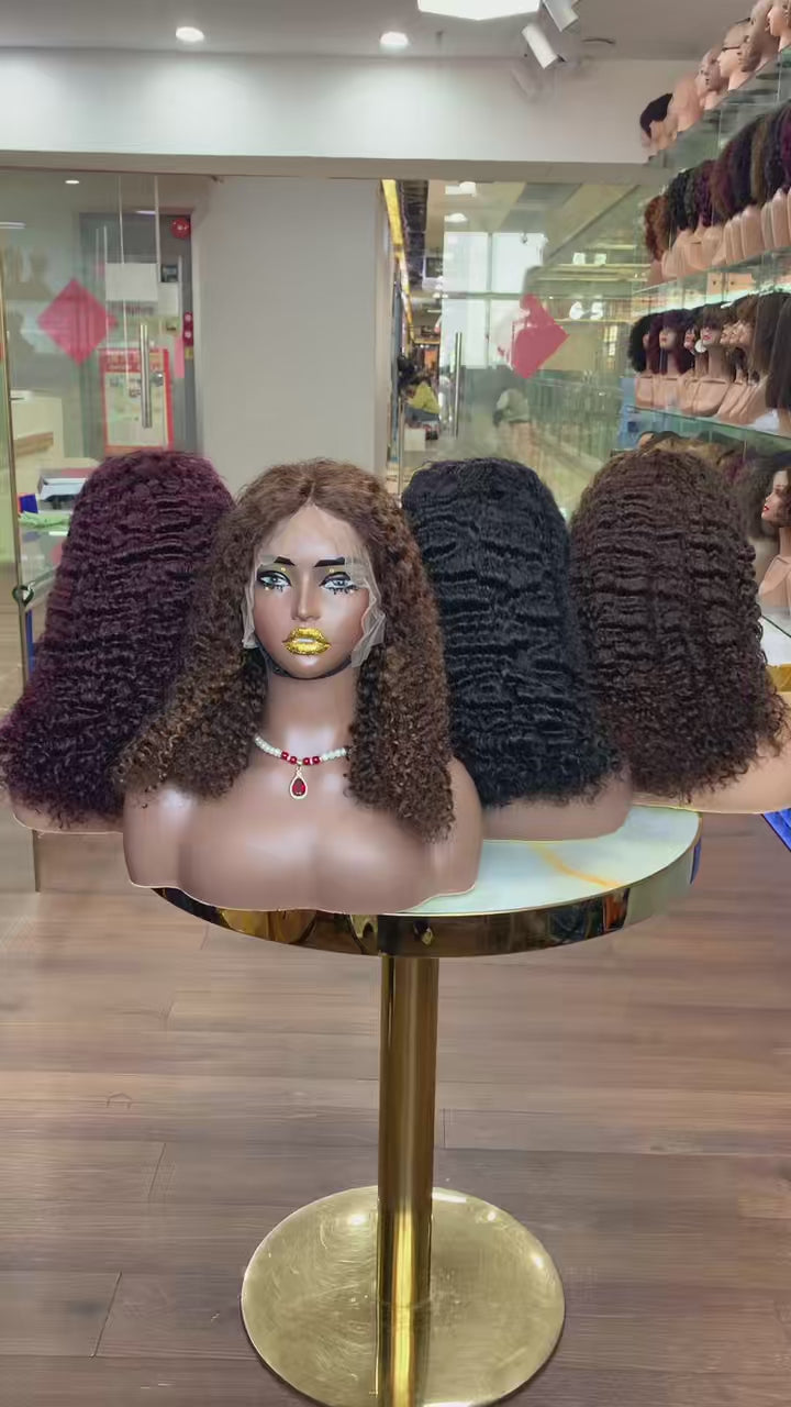13x4 Burmese Curly Color Wig ✨