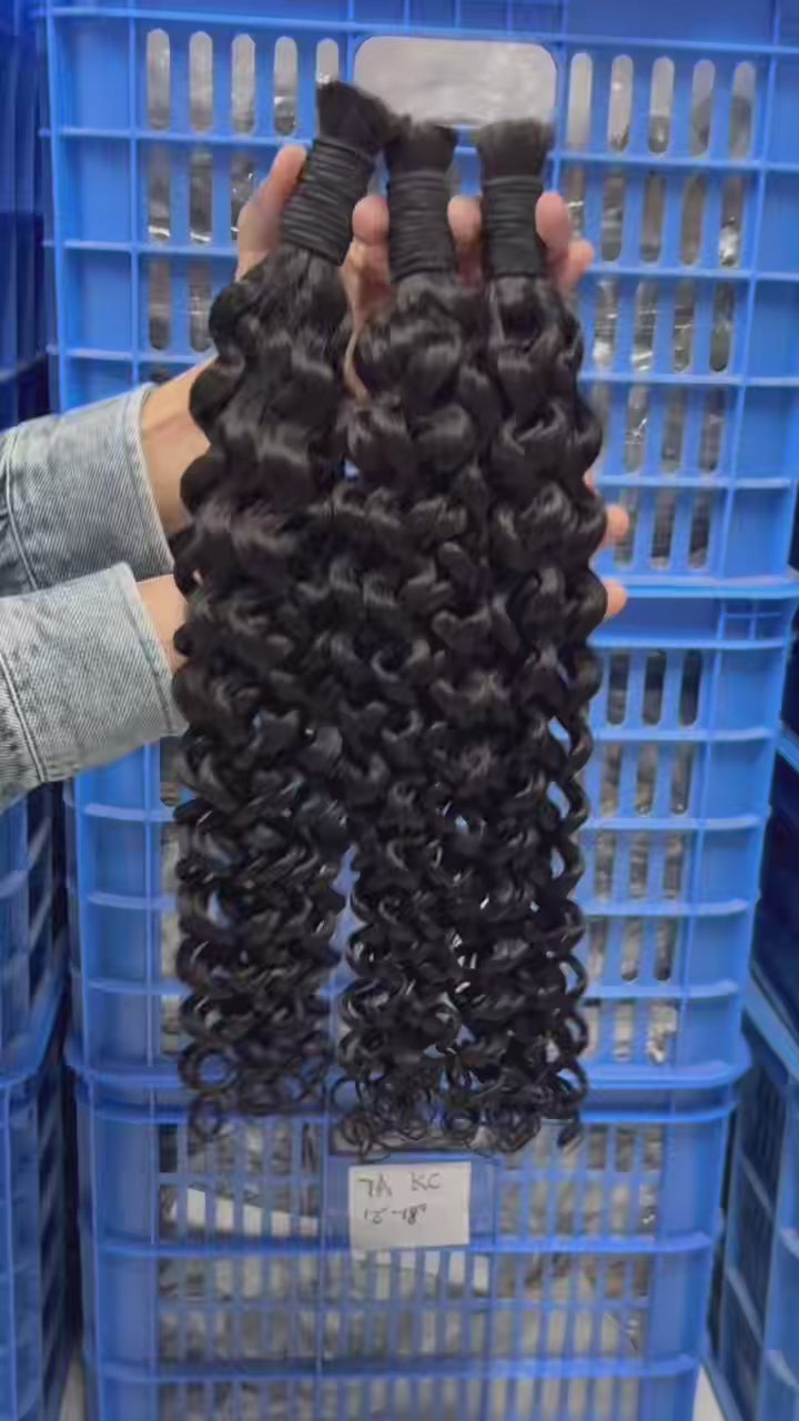 italy curly bulk hair bundles