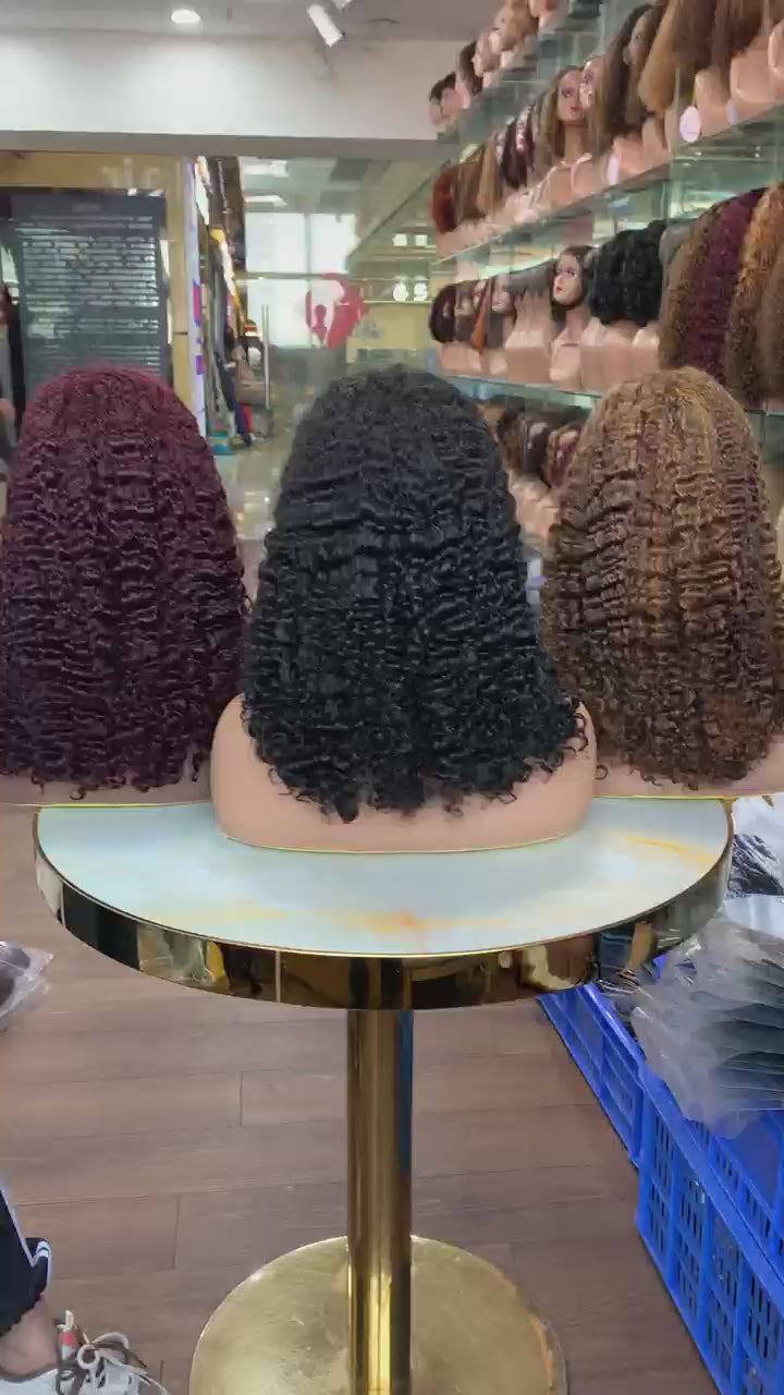 13x4 Burmese Curly Color Wig ✨