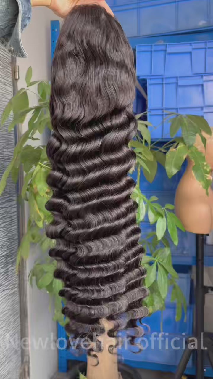 transparent lace loose deep wig
